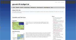 Desktop Screenshot of geoweb.hft-stuttgart.de