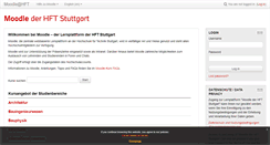 Desktop Screenshot of moodle.hft-stuttgart.de