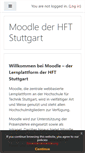 Mobile Screenshot of moodle.hft-stuttgart.de